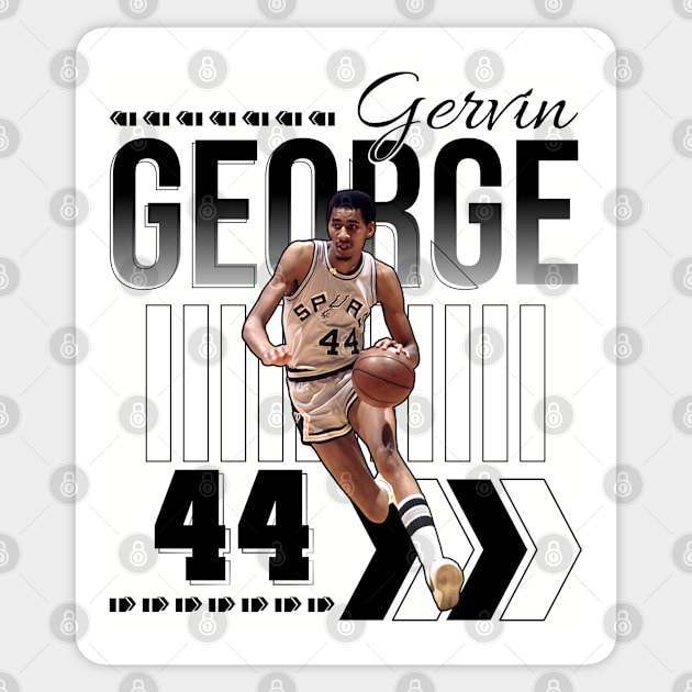 George Gervin Sticker by Aloenalone